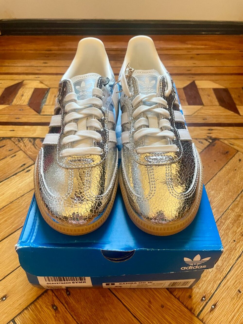 Adidas Samba OG "Silver Metallic" (JR0035) US 8 !! NWT !! - Picture 5 of 16